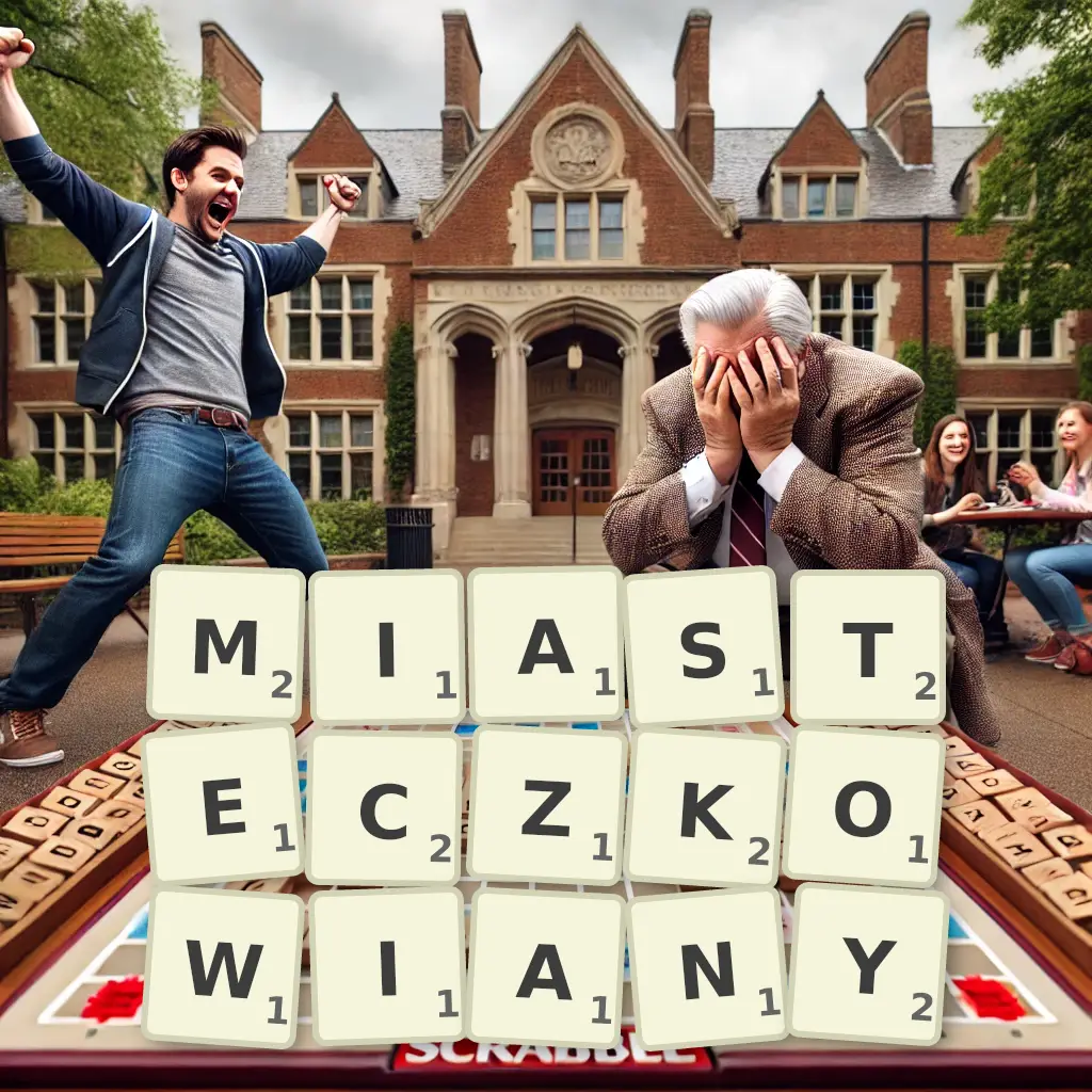 Słowa z liter MIASTECZKOWIANY