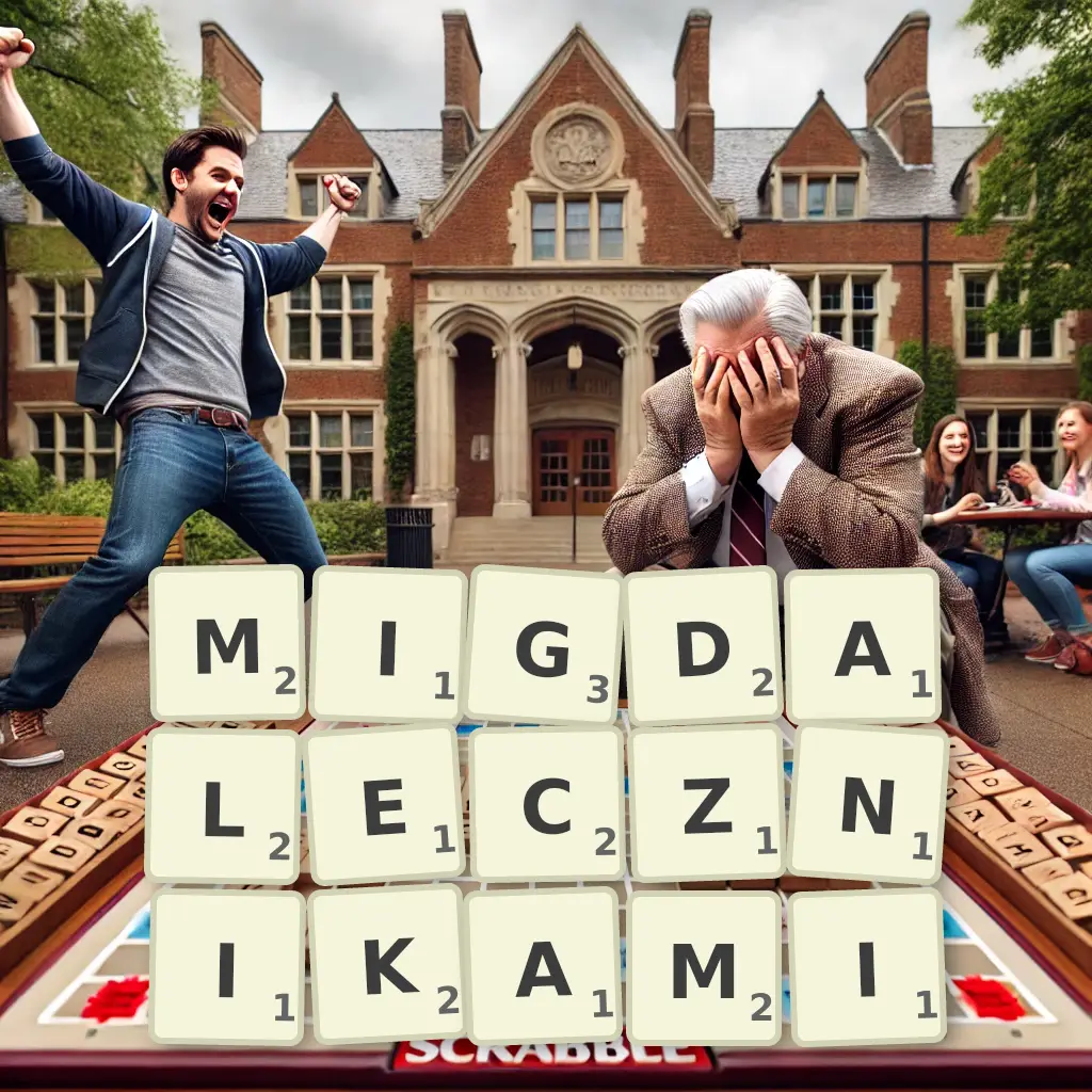 Słowa z liter MIGDAŁECZNIKAMI