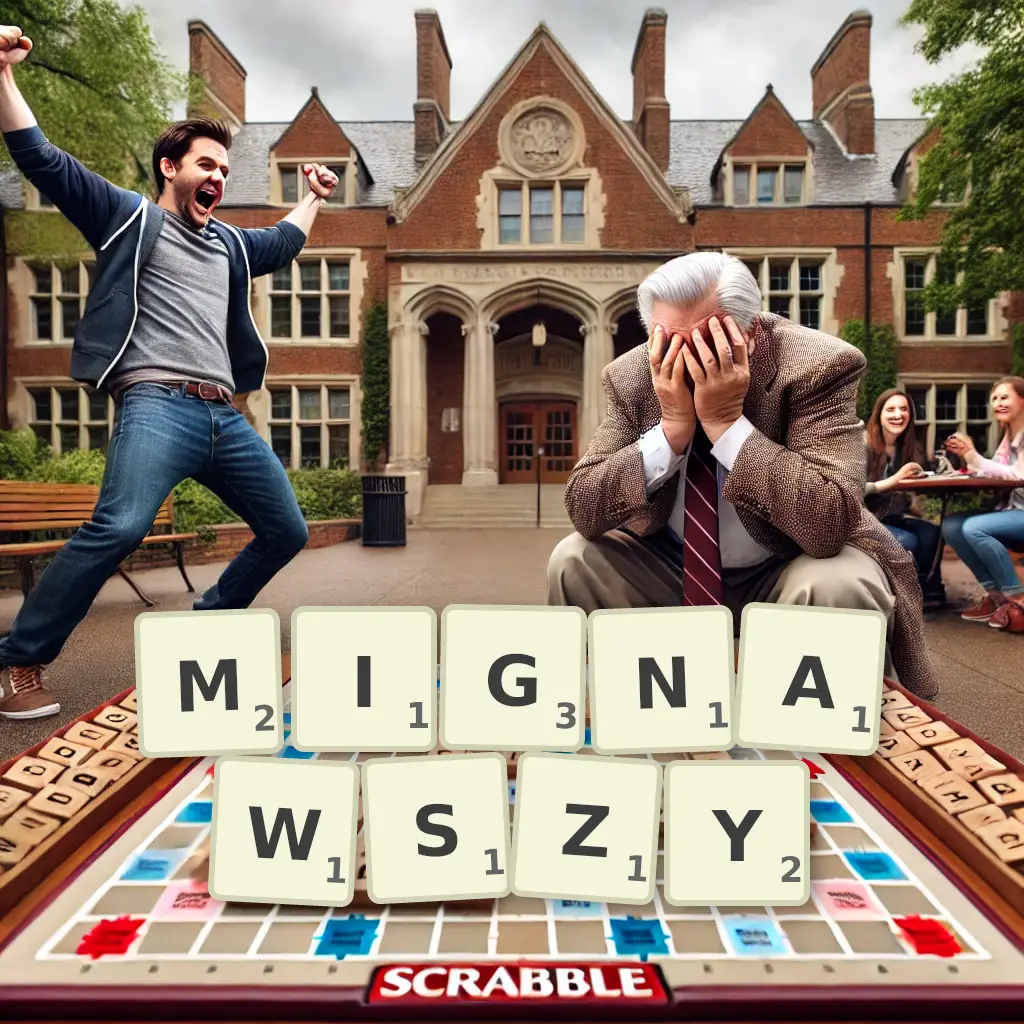 Słowa z liter MIGNĄWSZY