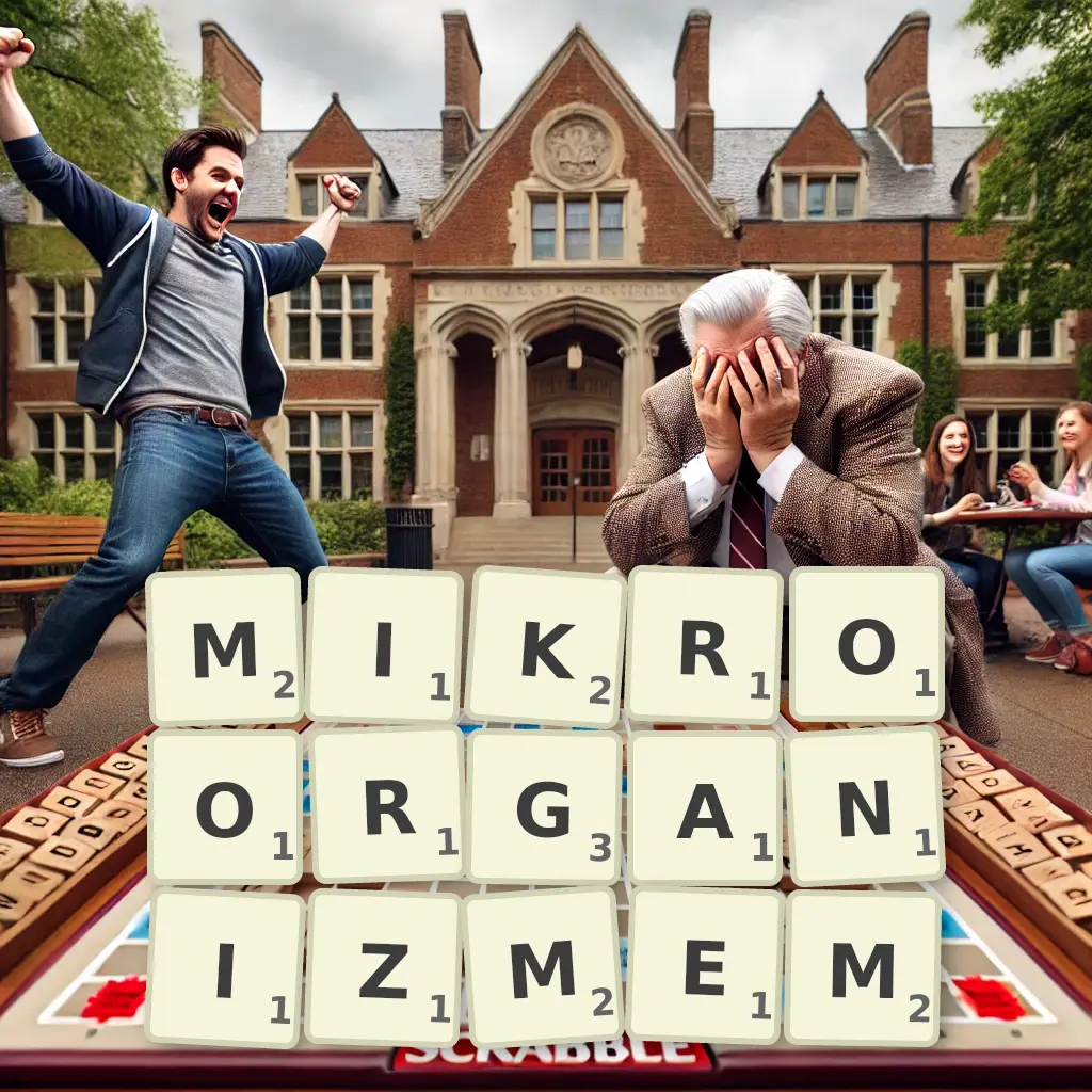 Słowa z liter MIKROORGANIZMEM