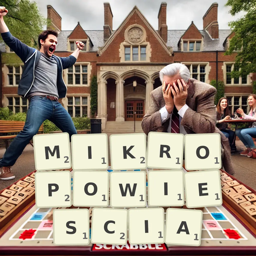 Słowa z liter MIKROPOWIEŚCIĄ