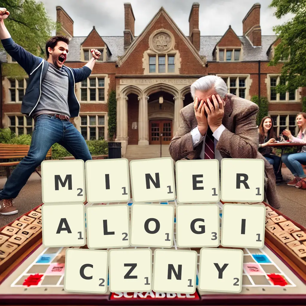 Słowa z liter MINERALOGICZNY