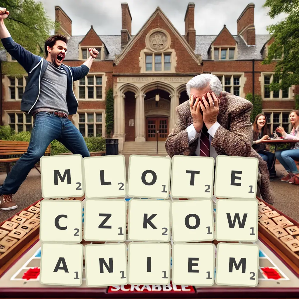 Słowa z liter MŁOTECZKOWANIEM
