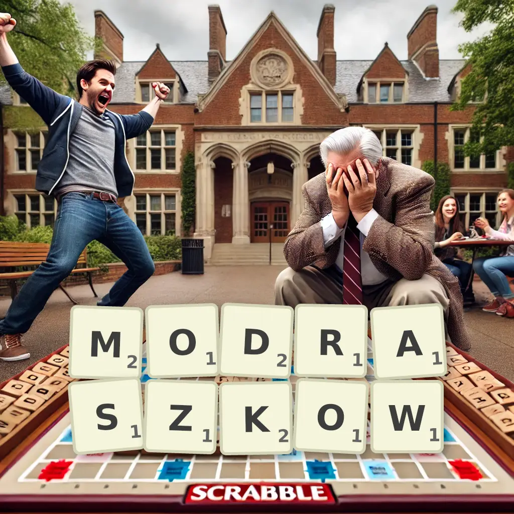 Słowa z liter MODRASZKÓW
