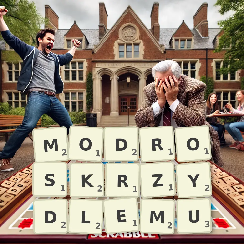 Słowa z liter MODROSKRZYDŁEMU