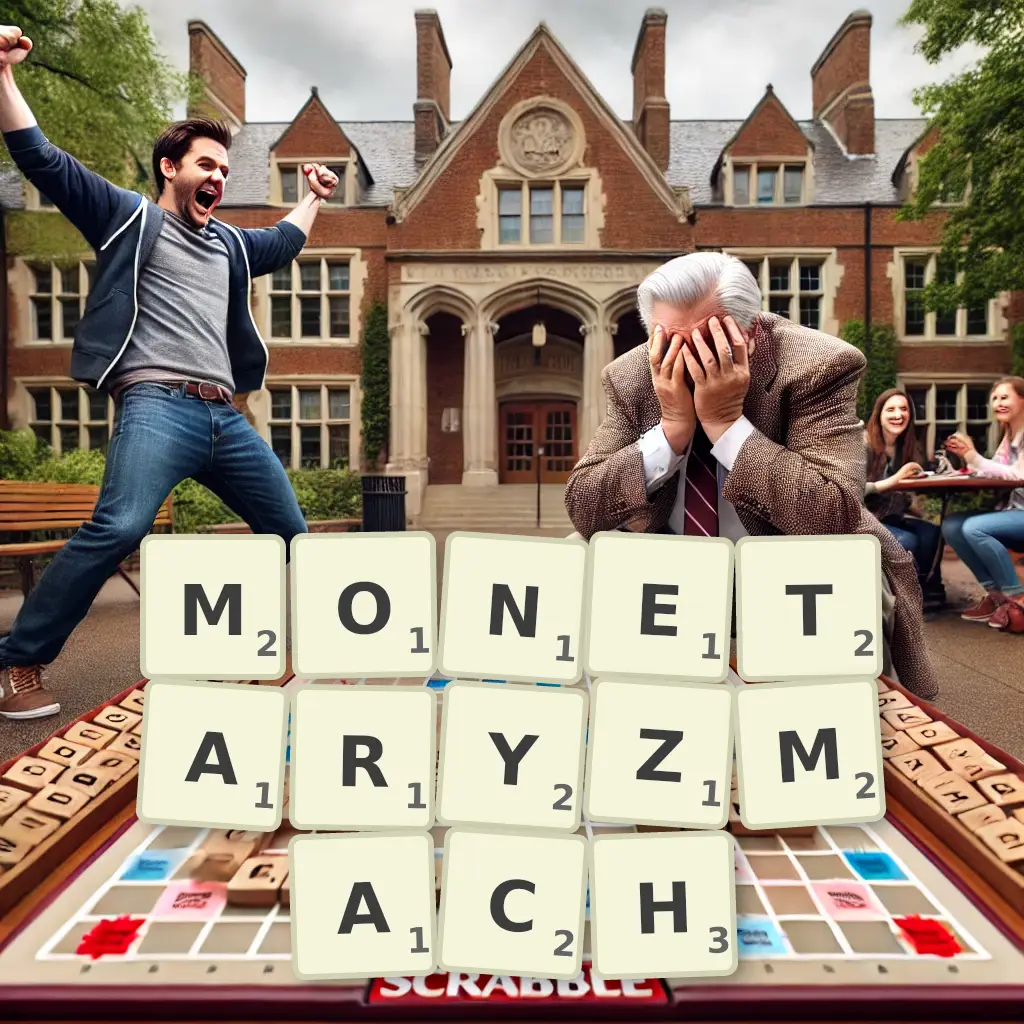 Słowa z liter MONETARYZMACH