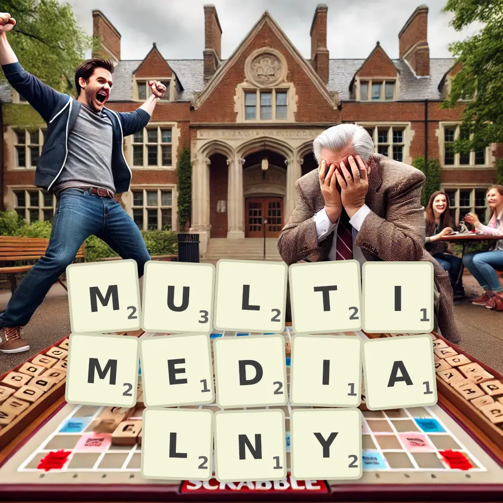 Słowa z liter MULTIMEDIALNY