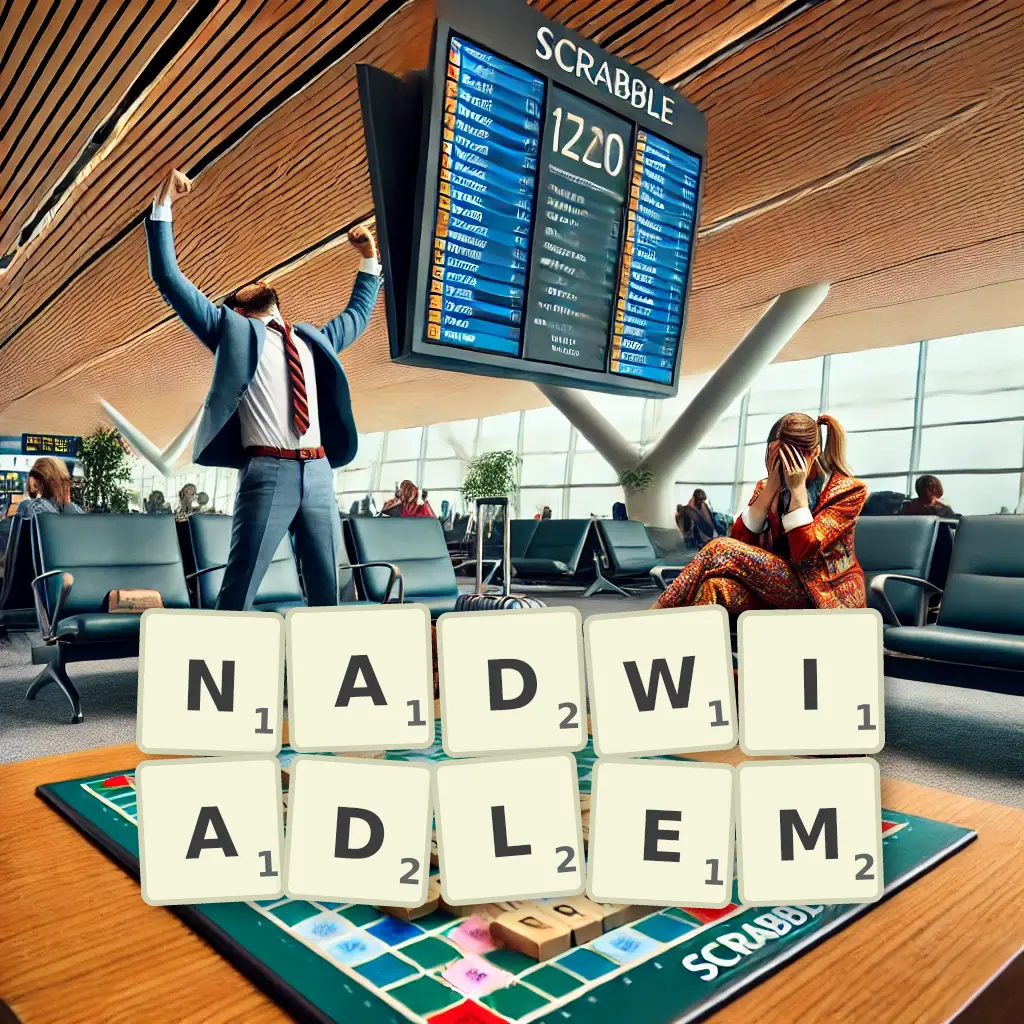 Słowa z liter NADWIĄDŁEM