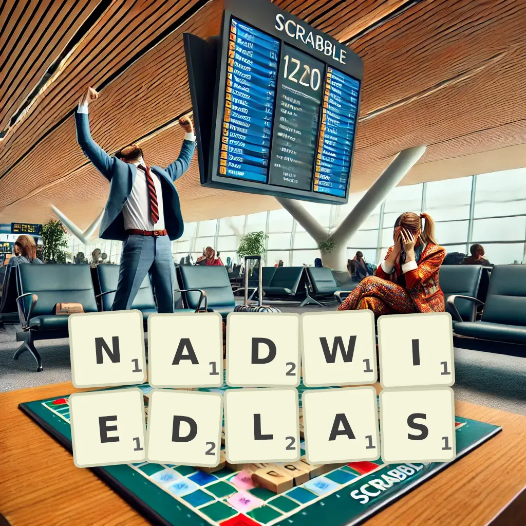 Słowa z liter NADWIĘDŁAŚ