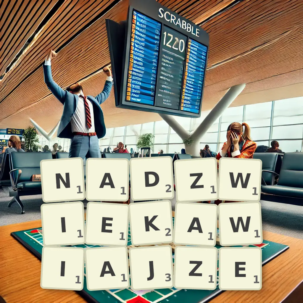 Słowa z liter NADŹWIĘKAWIAJŻE