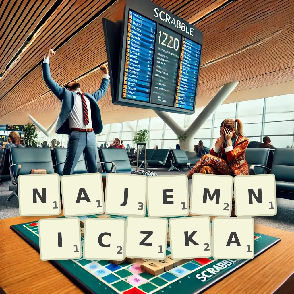 Słowa z liter NAJEMNICZKĄ