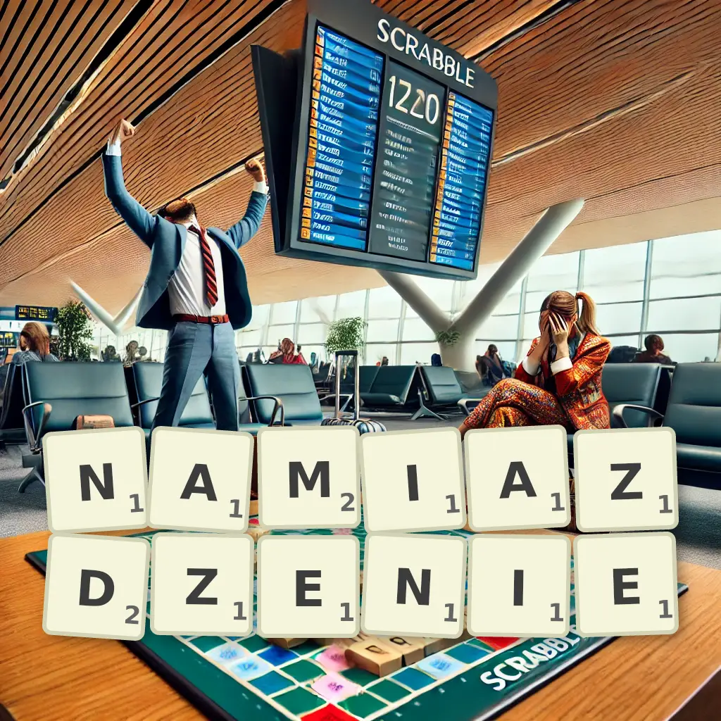 Słowa z liter NAMIAŻDŻENIE