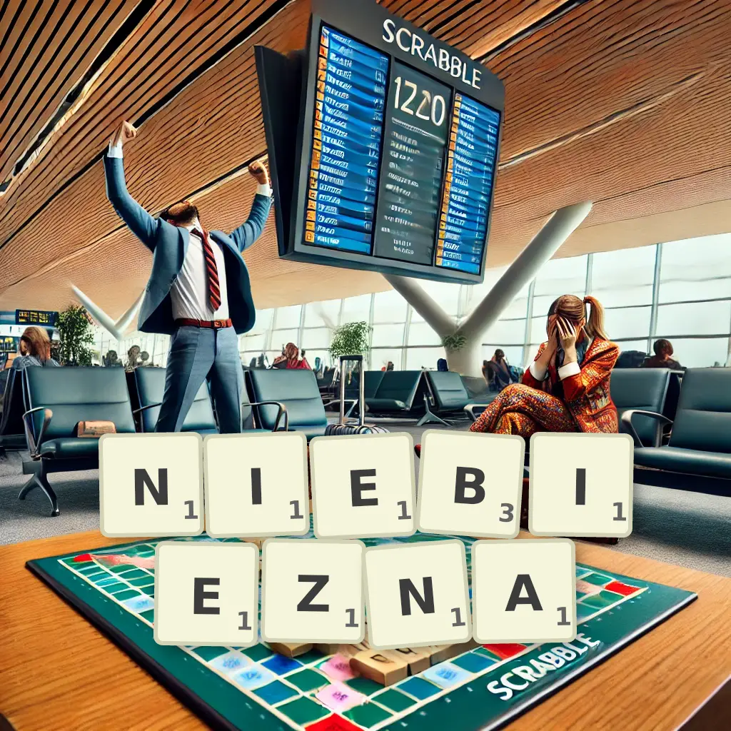 Słowa z liter NIEBIEŻNĄ