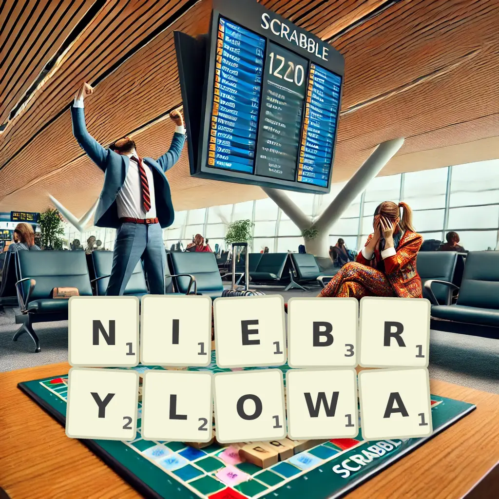 Słowa z liter NIEBRYŁOWĄ