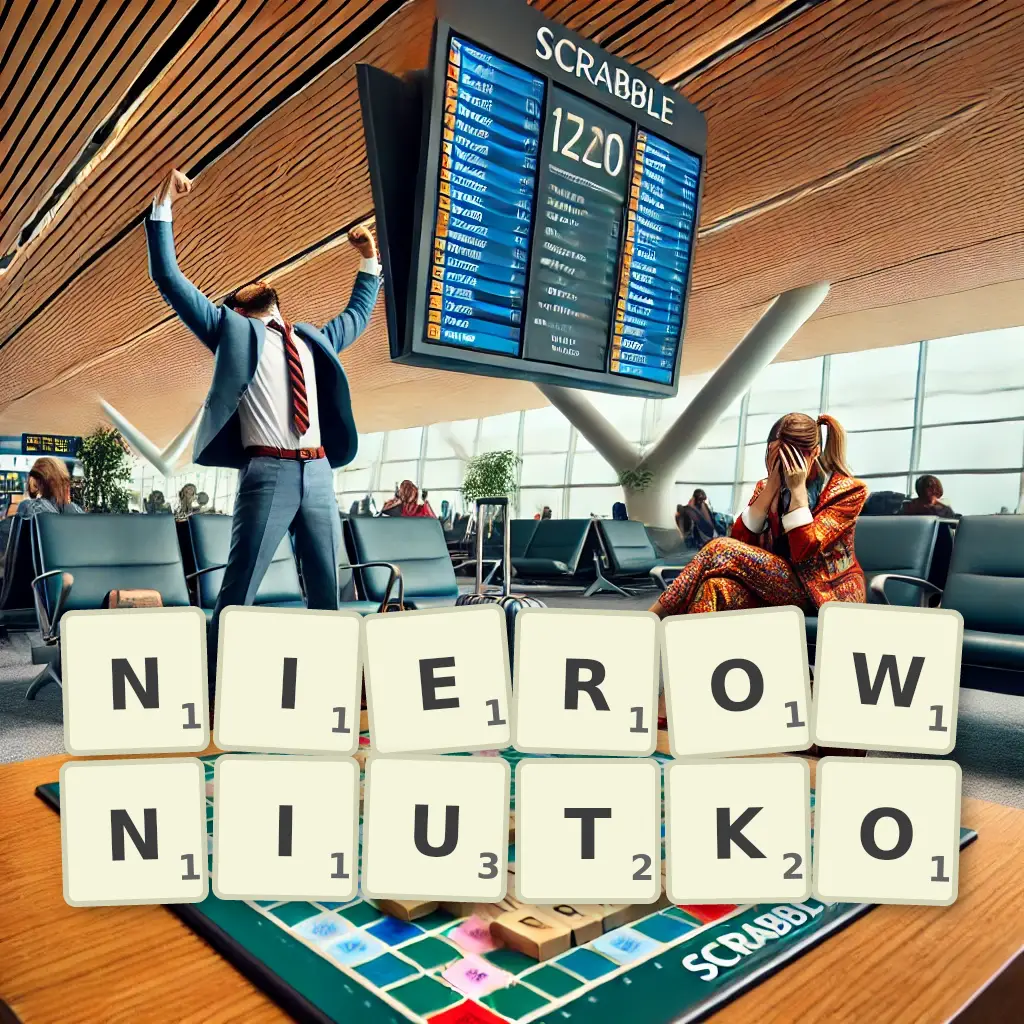 Słowa z liter NIERÓWNIUTKO