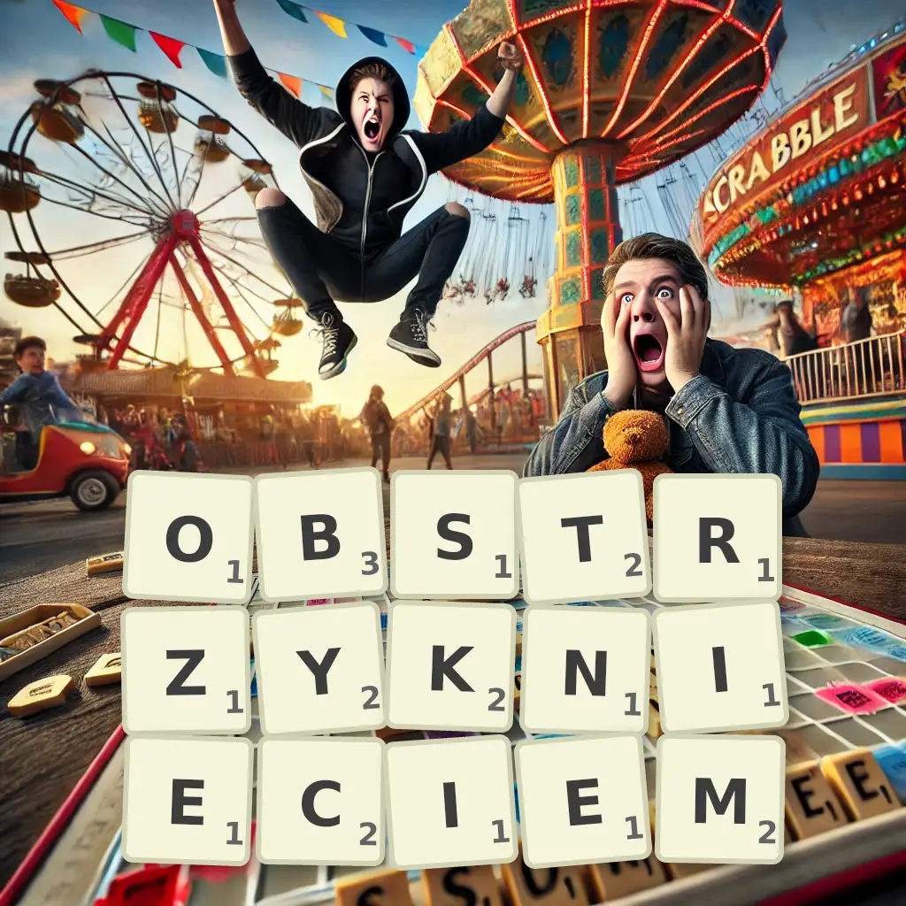 Słowa z liter OBSTRZYKNIĘCIEM