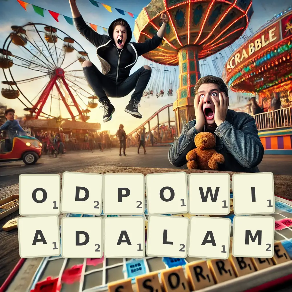 Słowa z liter ODPOWIADAŁAM