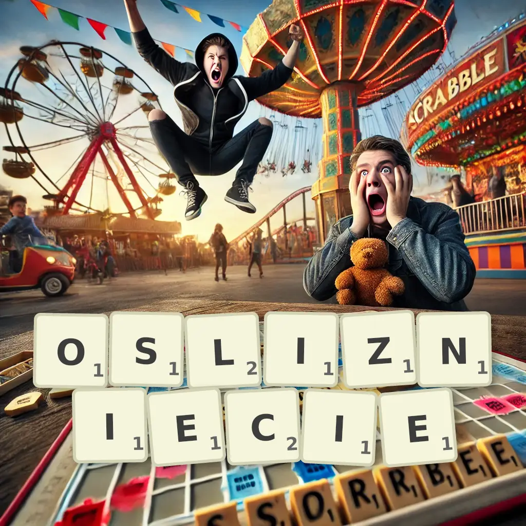 Słowa z liter OŚLIŹNIĘCIE