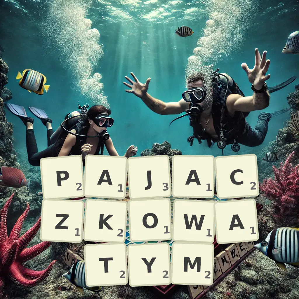 Słowa z liter PAJĄCZKOWATYM