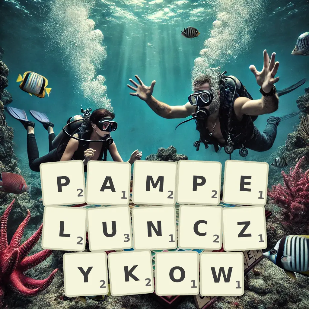 Słowa z liter PAMPELUŃCZYKÓW
