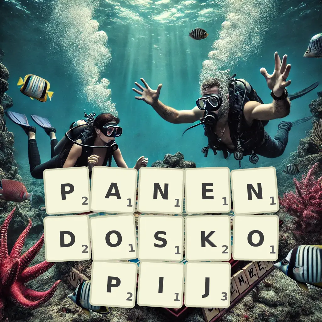 Słowa z liter PANENDOSKOPIJ