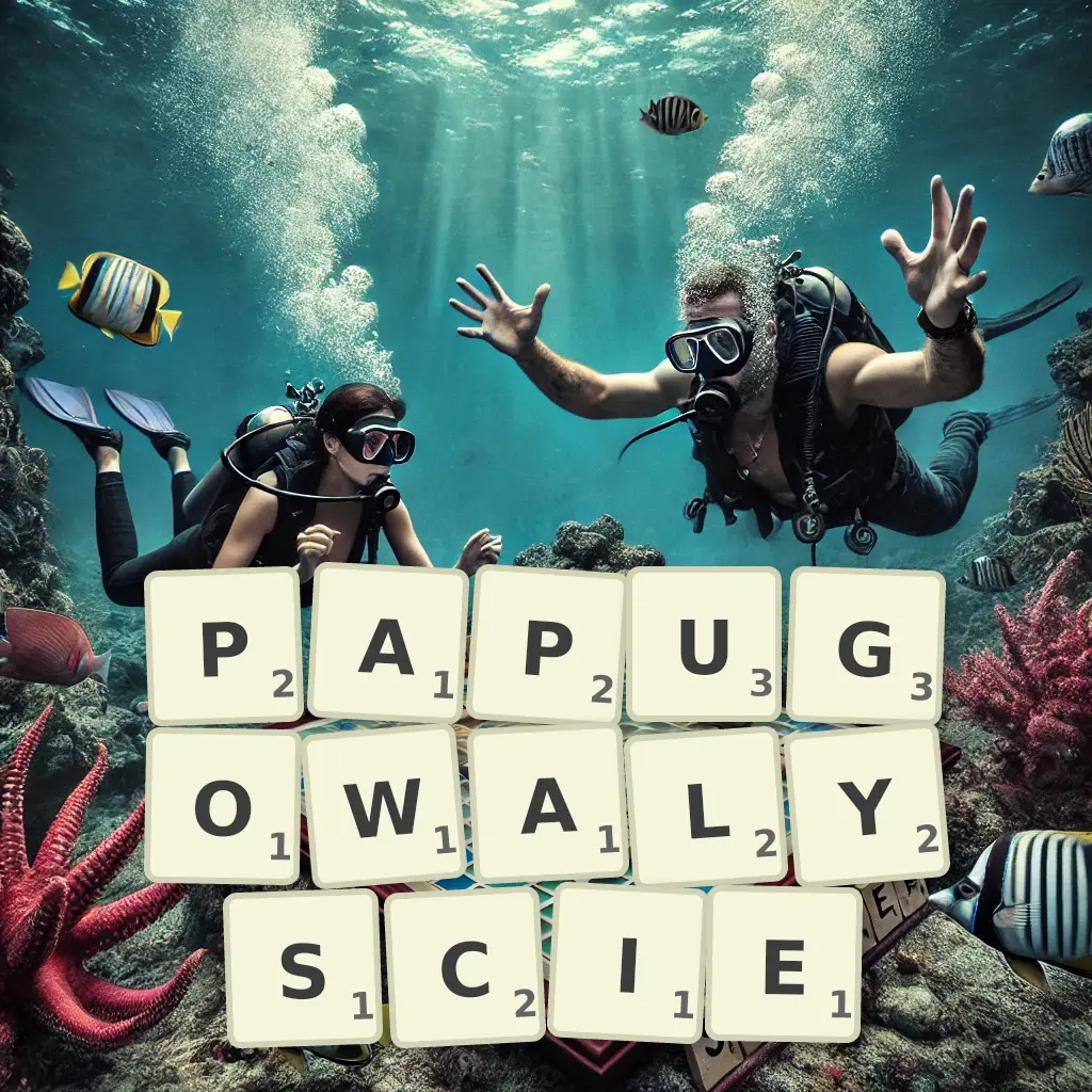 Słowa z liter PAPUGOWAŁYŚCIE