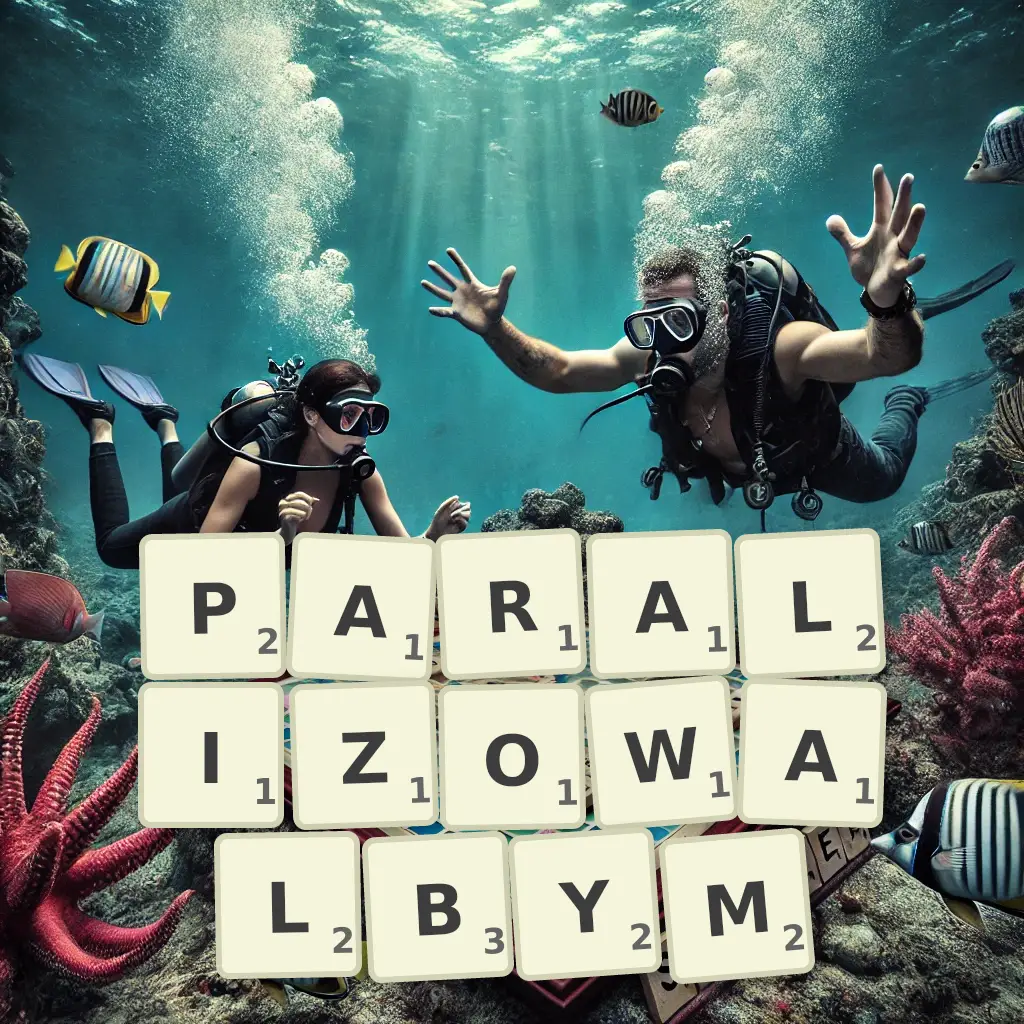 Słowa z liter PARALIŻOWAŁBYM