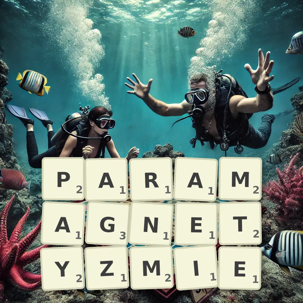 Słowa z liter PARAMAGNETYZMIE