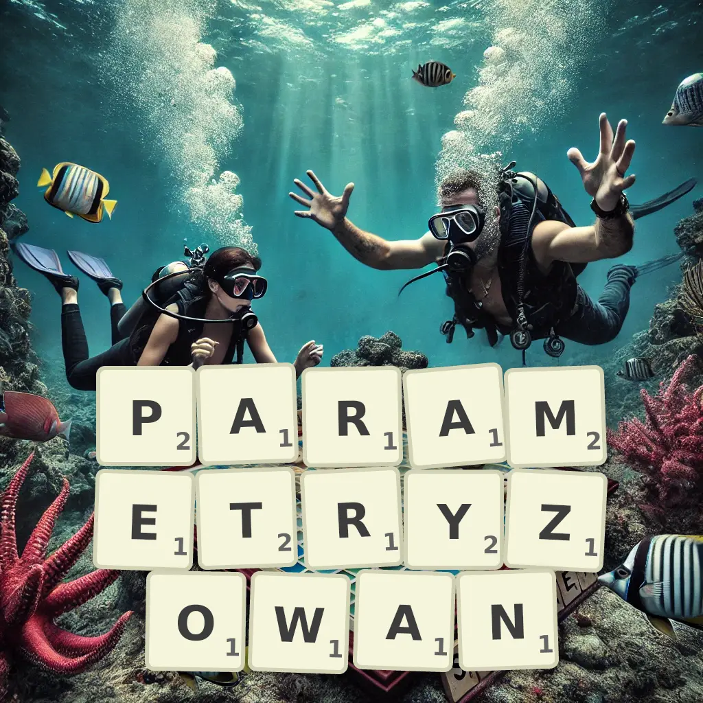 Słowa z liter PARAMETRYZOWAŃ