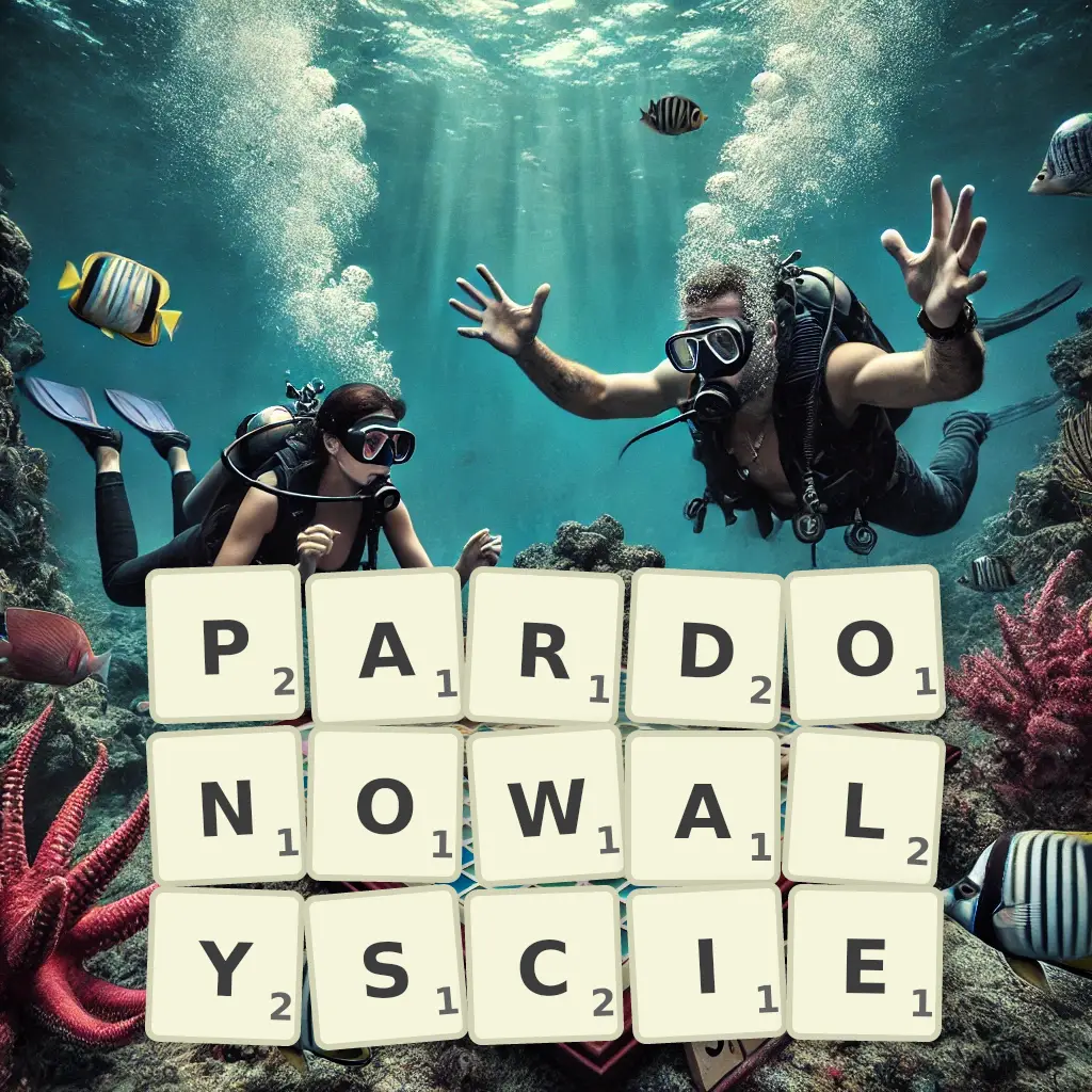 Słowa z liter PARDONOWAŁYŚCIE