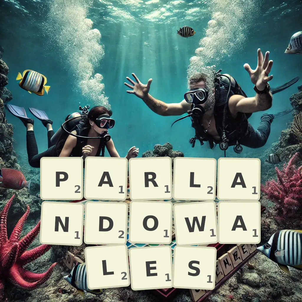 Słowa z liter PARLANDOWAŁEŚ