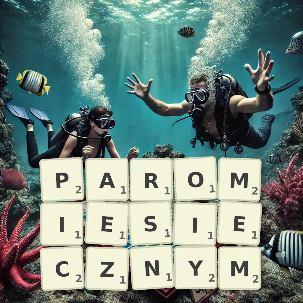 Słowa z liter PAROMIESIĘCZNYM