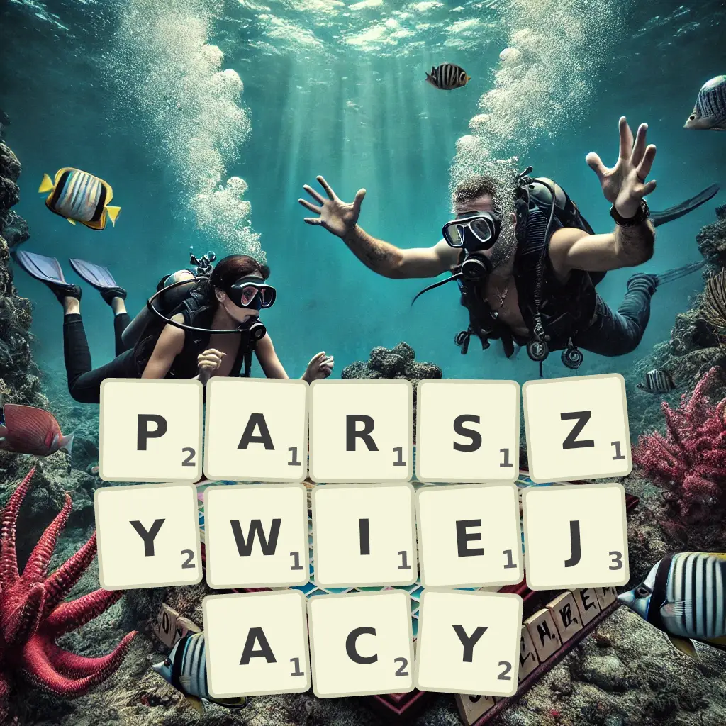 Słowa z liter PARSZYWIEJĄCY