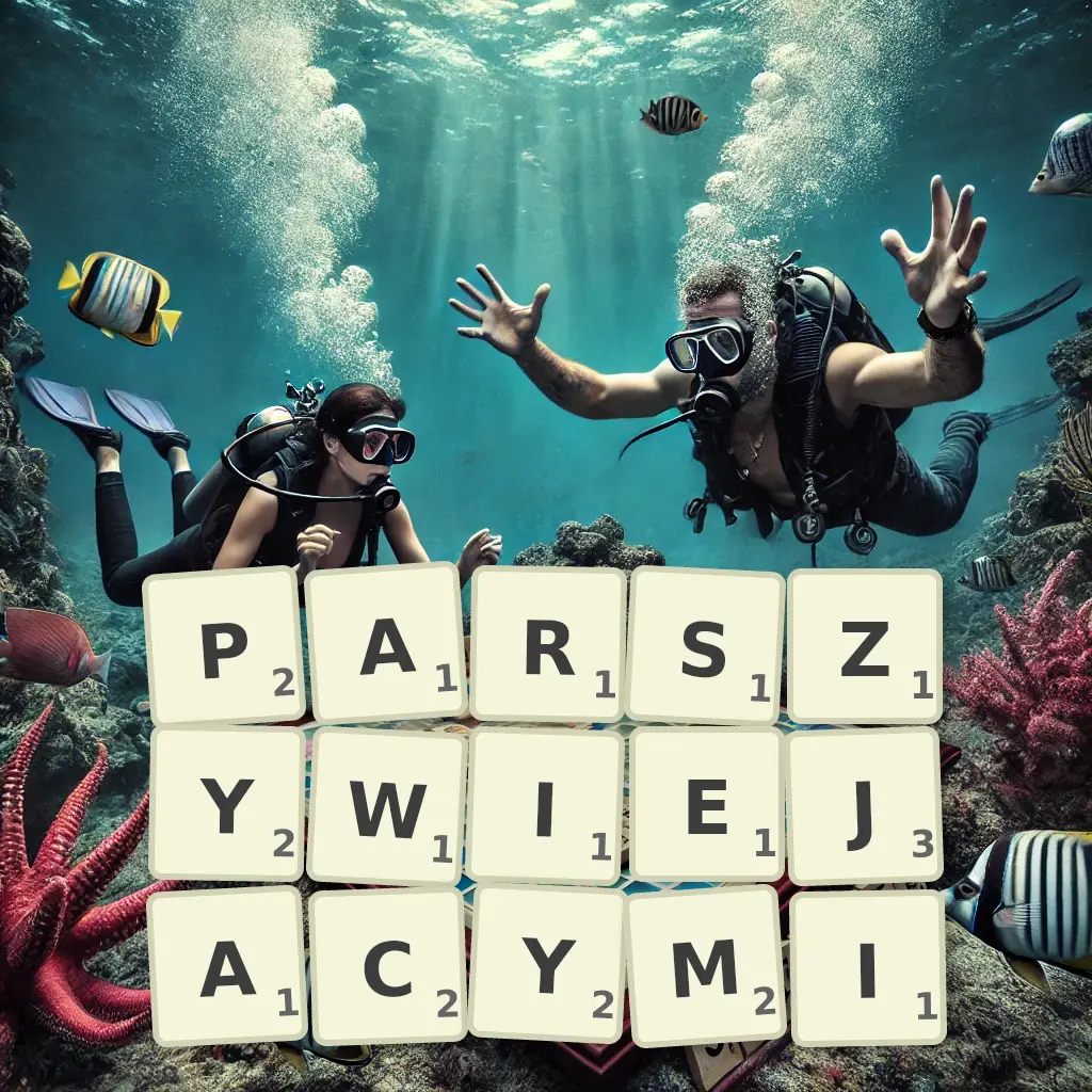 Słowa z liter PARSZYWIEJĄCYMI