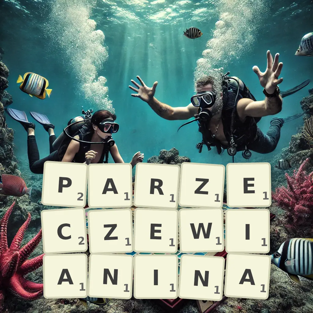 Słowa z liter PARZĘCZEWIANINA
