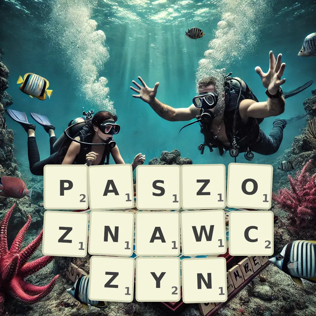 Słowa z liter PASZOZNAWCZYŃ