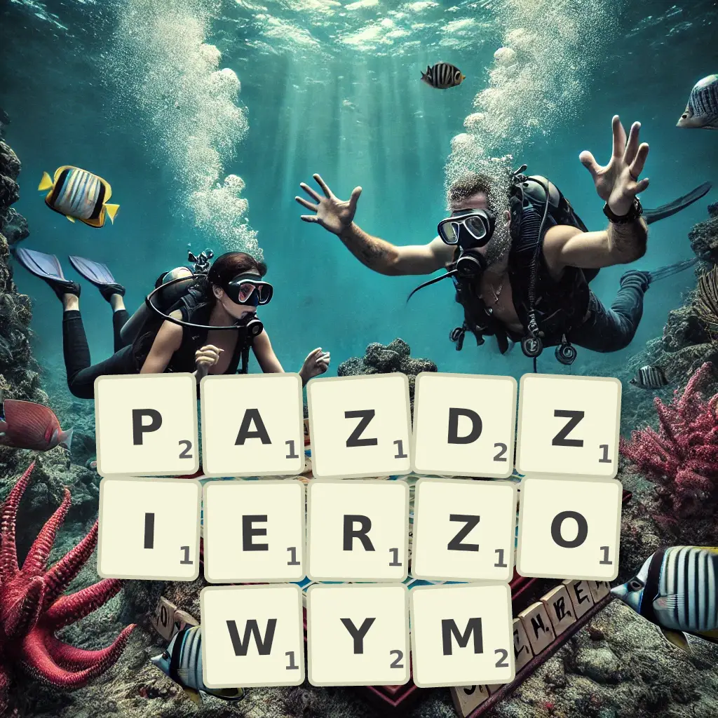 Słowa z liter PAŹDZIERZOWYM