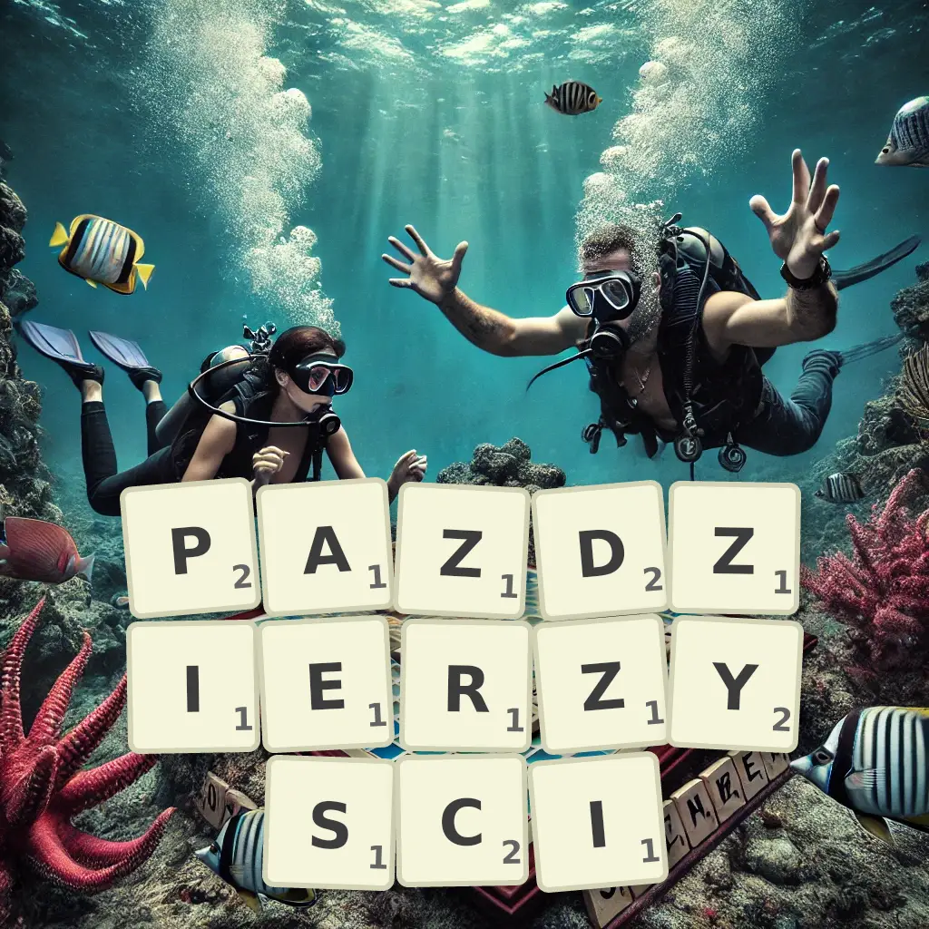 Słowa z liter PAŹDZIERZYŚCI