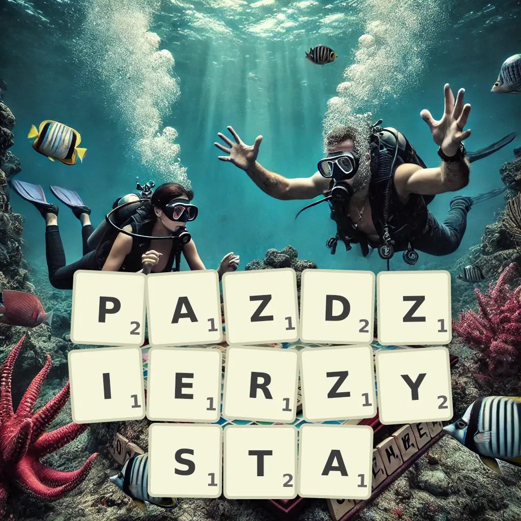 Słowa z liter PAŹDZIERZYSTĄ