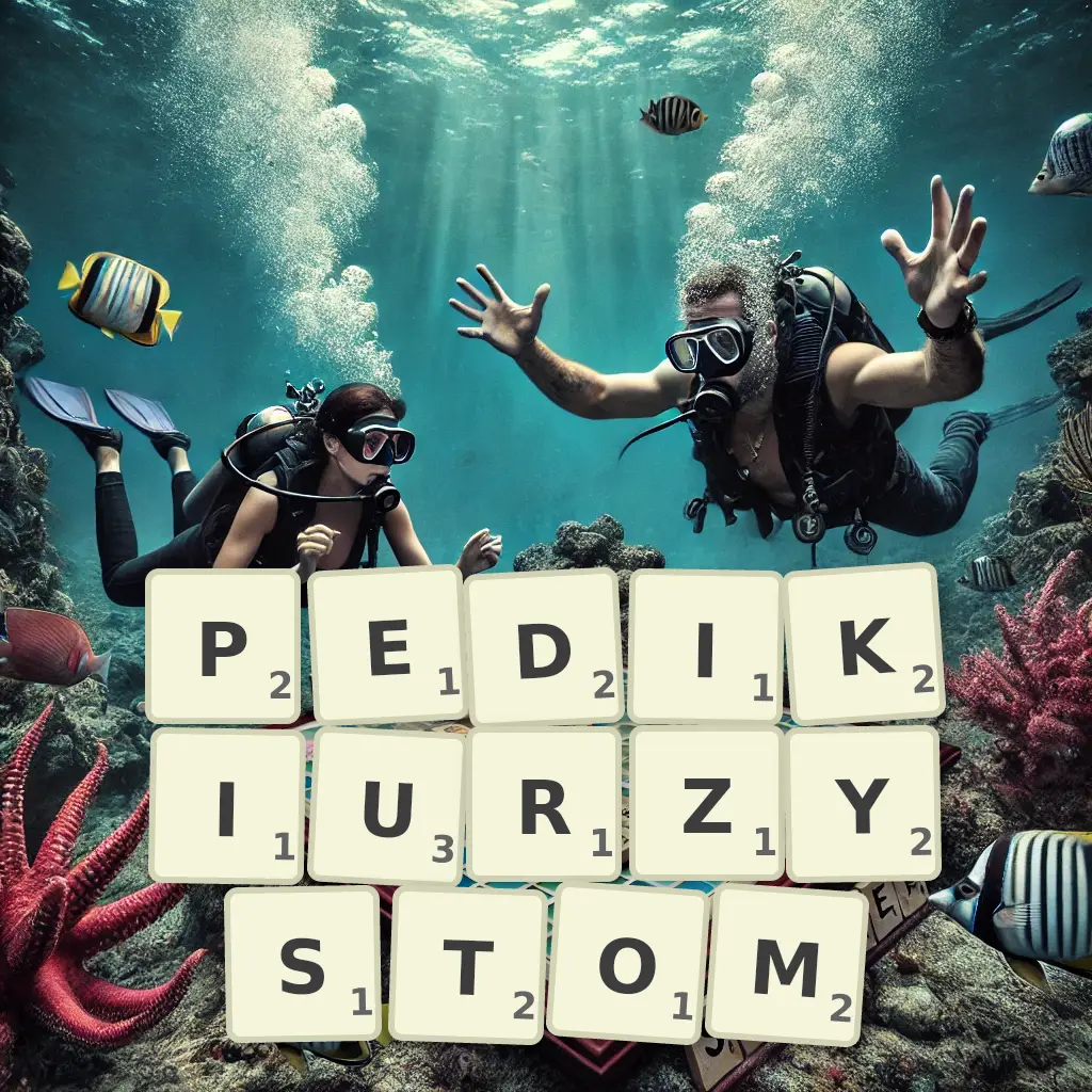 Słowa z liter PEDIKIURZYSTOM