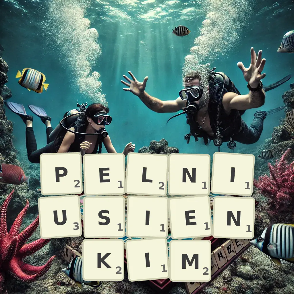 Słowa z liter PEŁNIUSIEŃKIM