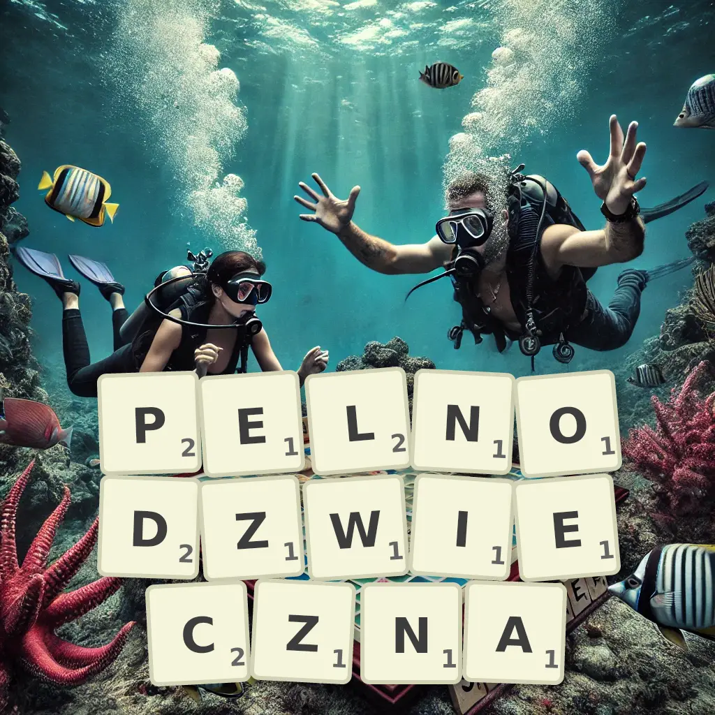 Słowa z liter PEŁNODŹWIĘCZNĄ