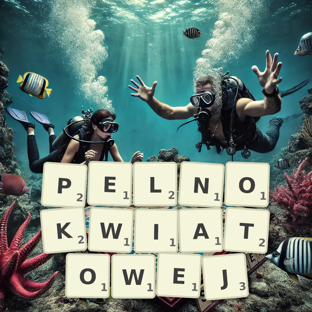 Słowa z liter PEŁNOKWIATOWEJ