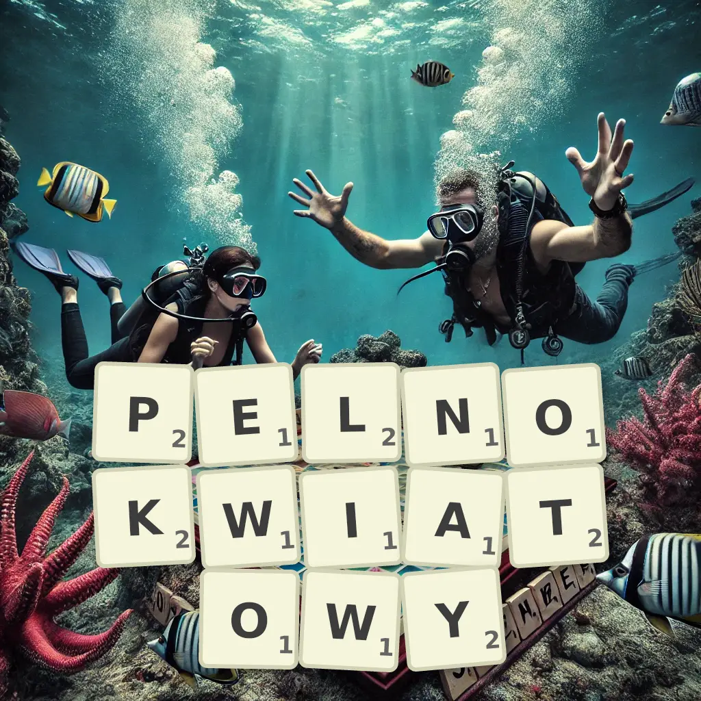 Słowa z liter PEŁNOKWIATOWY