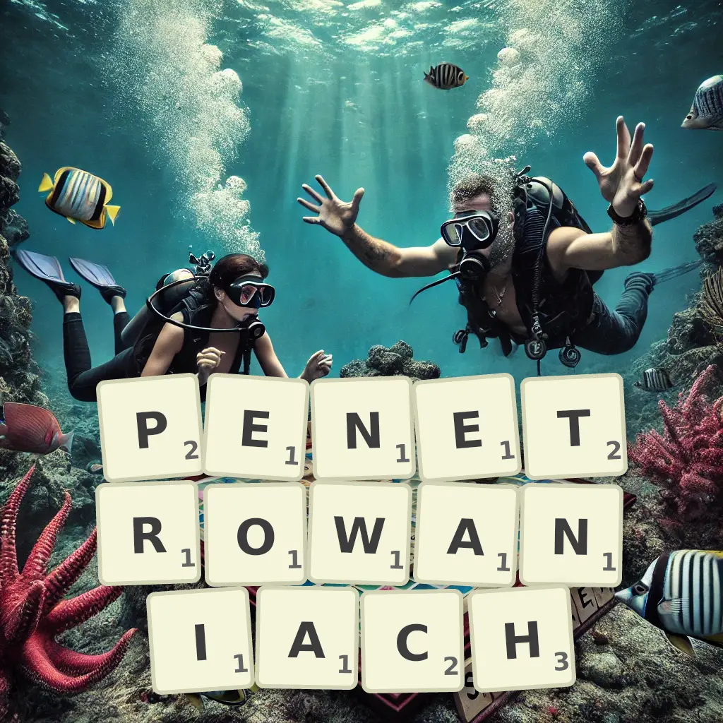 Słowa z liter PENETROWANIACH