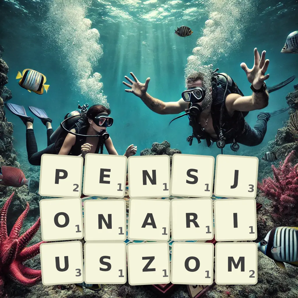 Słowa z liter PENSJONARIUSZOM