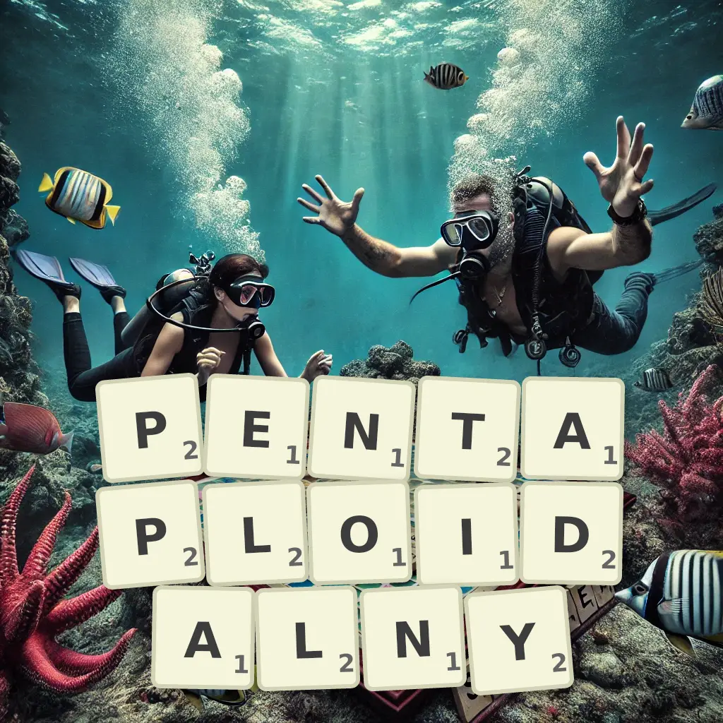 Słowa z liter PENTAPLOIDALNY
