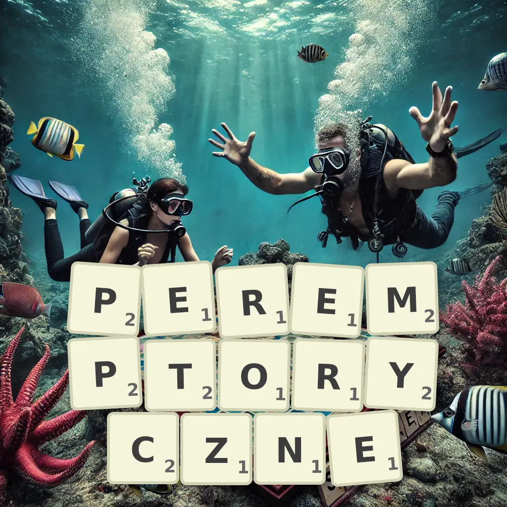 Słowa z liter PEREMPTORYCZNE