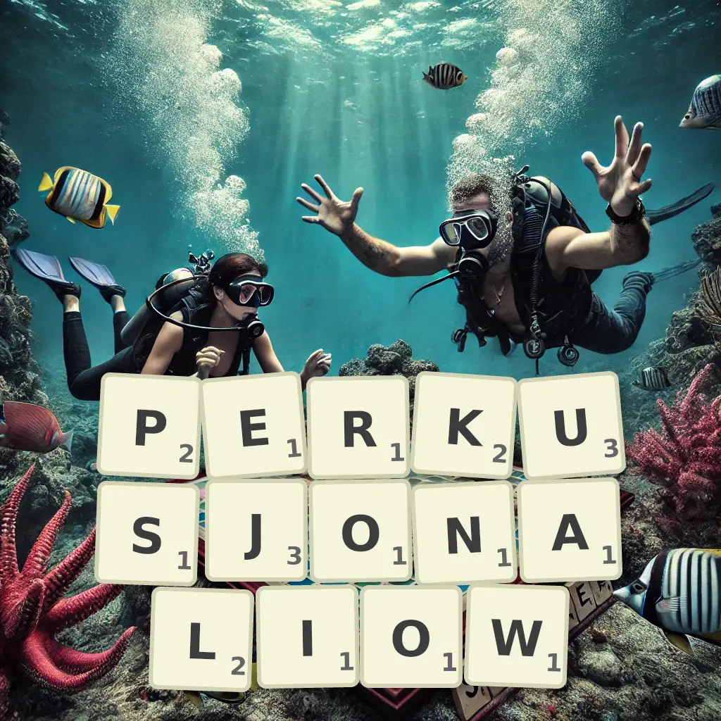 Słowa z liter PERKUSJONALIÓW