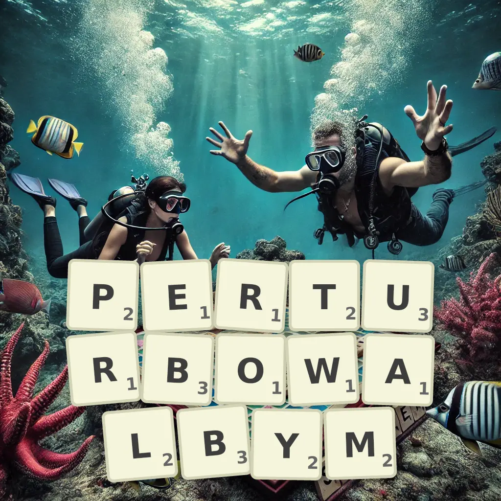 Słowa z liter PERTURBOWAŁBYM